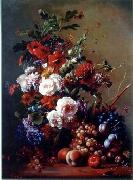 unknow artist Floral, beautiful classical still life of flowers.068 painting